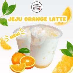 Jeju Orange Latte (iced)