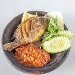 Nasi Ikan Mujaer Sambal Cobek