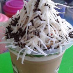 Cappucino Cincau Topping Komplit(keju,measis,chochochip,kacang,sukade)