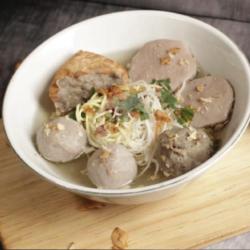 Bakso Kuah Gepeng Komplit Mie Bihun