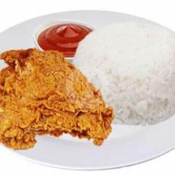 Ayam Krispy Kentucky   Nasi