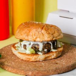 Truffle Mushroom Burger (vegan)