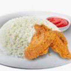 Fried Chicken Original (sayap)   Nasi