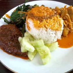 Nasi Rendang   Sayur