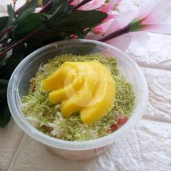 Salad Buah Toping Greantea Coklat