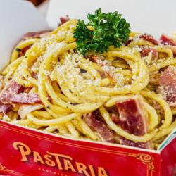 Spaghetti Carbonara Smoked Beef