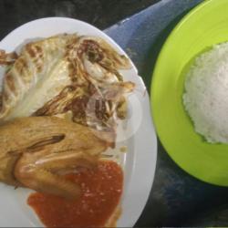 Pecel Bebek   Nasi   Kol Goreng