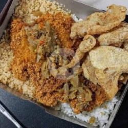 2 Porsi Nasi Kulit Chicken Katsu