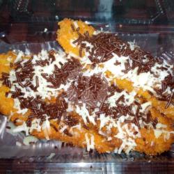 Pisang Goreng Krispy Coklat Ceres Keju Susu Teh Pucuk 1 Porsi Besar