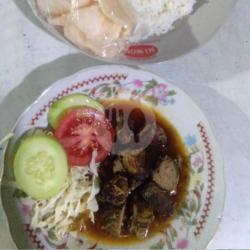 Nasi Ati Gongso   Krupuk