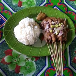 Paket Sate Ayam Bumbu Kacang 10 Tusuk   Nasi