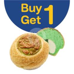 Promo Buy One Get One Pandan Cream Cheese Bread