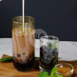 Chocolate Drink With  Boba