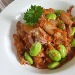 Cumi Pete Sambal Merah ( Tanpa Nasi)