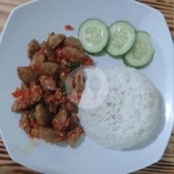 Bakso Goreng Mercon   Nasi