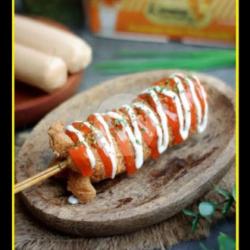 Corndog Mozarella Sosis (saus Sambal)