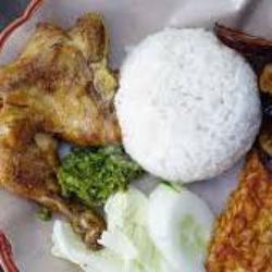 Nasi Bebek Goreng  Tele   Kas Sambel Pedas Gurih .bumbu Hijau Rasajaya2