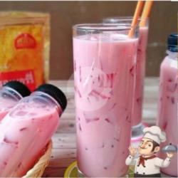 Susu Kocok Strawbery Jelly Selasih