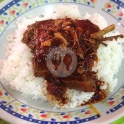 Nasi Putih Telor Itik Masak Habang