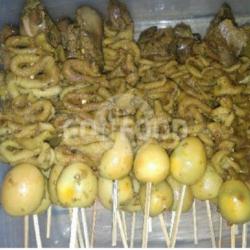 Sate Campur Telor Puyuh Ati Ampela Usus