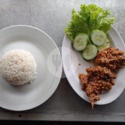 Ayam Gepuk Sambal Mete Nasi