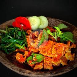 Tempe Penyet Sambal Kemangi