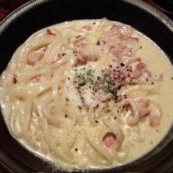 Creamy Udon Carbonara