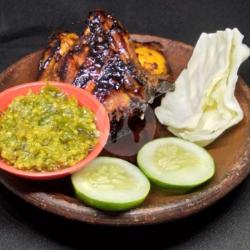 Dada Bakar Tanpa Nasi Sambel Ijo