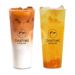 Atealiers Royal Milk Tea (large)   Pineapple Punch Tea (large)