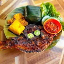 Nasi Timbel Nila Bakar Komplit