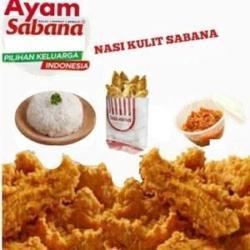 Kulit Krispy Nasi Sambal Geprek .