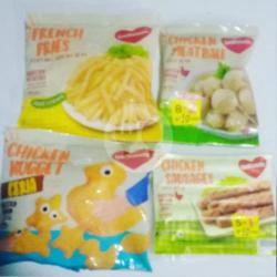 Paket Nugget, Kentang, Sosis Dan Bakso