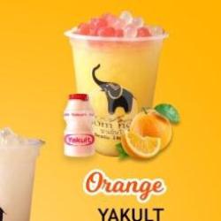 Orange Yakult   Boba Rasa ( Leccy / Strawberry / Campur )