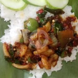 Nasi Siram Seafood Cabe Ijo Sedang / Pedas / Xtrapedas