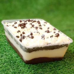 New Puding Keju Vla Coklat Lumer   Topping Keju Chocochips