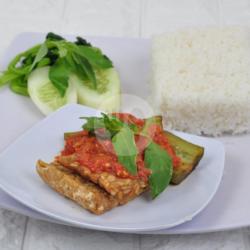 Nasi Lalapan Pecek Terong