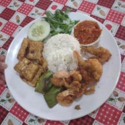 Segosambel Udang Tempe Terong