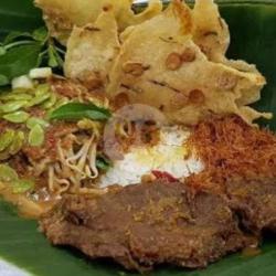 Nasi Pecel Empal Daging