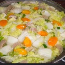 Sayur Bening Sawi Putih,wortel Bakso