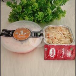 Menu Combo Salad Buah Premium   Macaroni Schotel