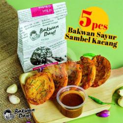 Bakwan Sayur Sambel Kacang 5pcs