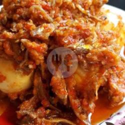 Sambal Lado Merah Telur Bulat   Teri