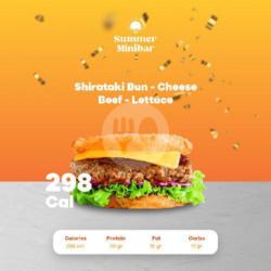 Shirataki  Beef Burger (without Egg)