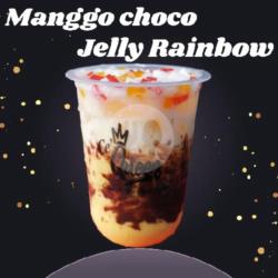 Manggo Choco   Toping Jelly Rainbow(medium Cup)