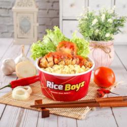 Rice Chicken Crispy Spicy Sauce