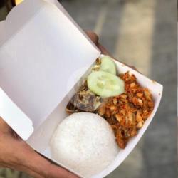 Paket Nasi Ayam (tulang) Geprek