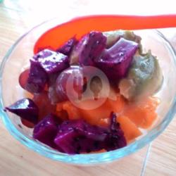 Sop Buah (alpukat Mangga Melon Nangka Kelapa Naga Jelly Anggur )