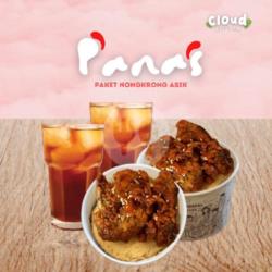 Paket Panas 3 ( Nasi Chicken Wings Honey Garlic   Es Teh )