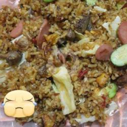 Nasi Mawut Ati Ampela Sosis Pete