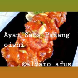 Ph.ayam Saos Padang Oishi  Kremes    Tempe    Ice Lemon Tea